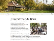 Tablet Screenshot of kinderfreundebern.ch
